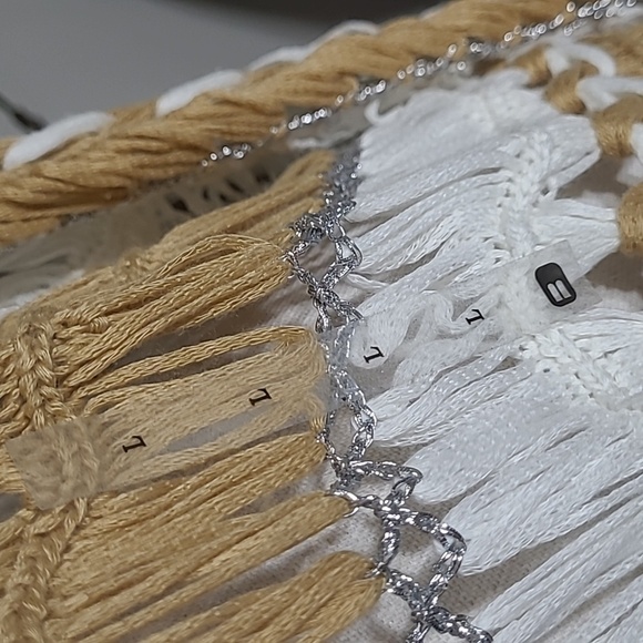 Rain + Rose BUCKLE Crochet Sweater Bell Sleeves Size Large - Picture 8 of 8